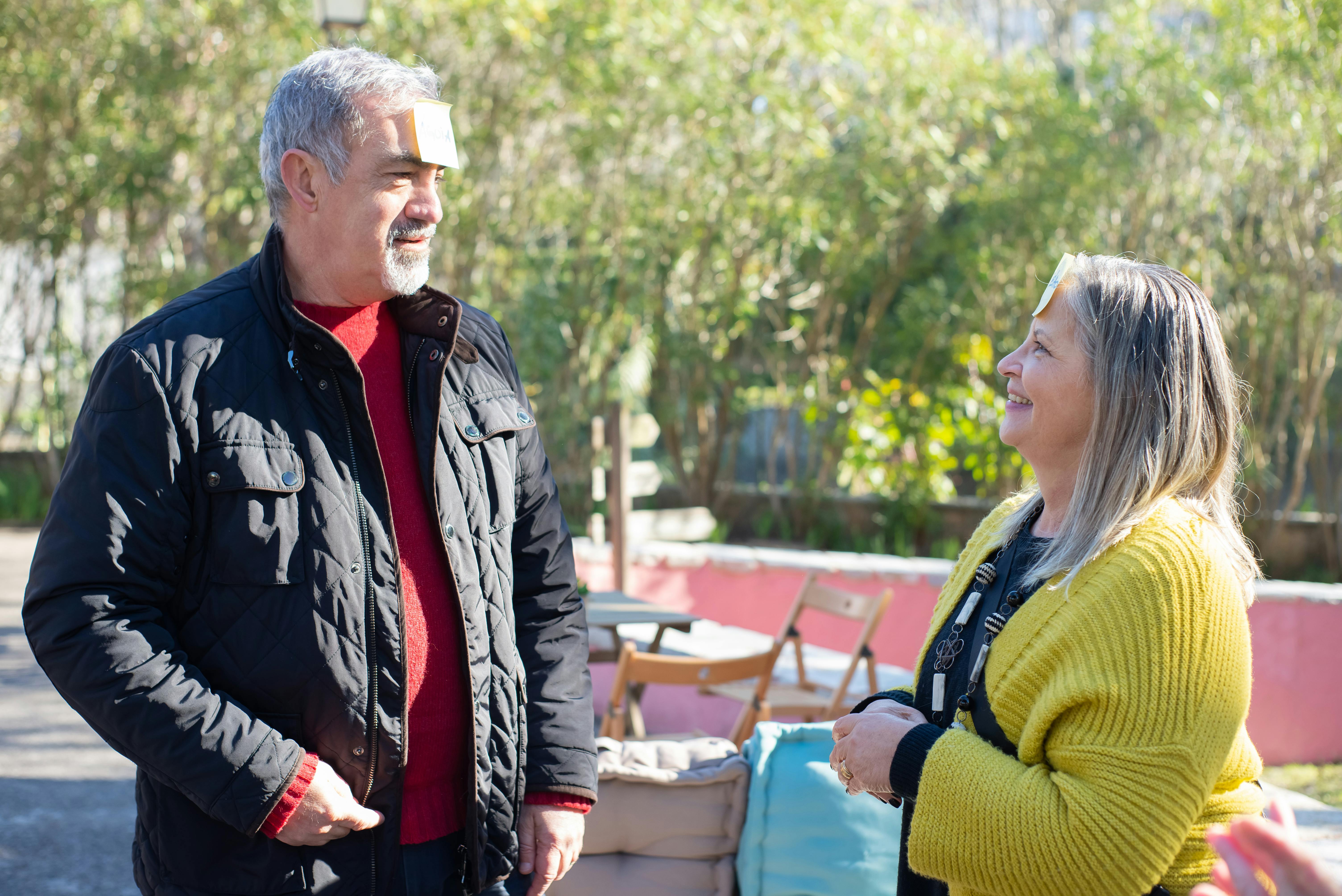 Happy older man smiling